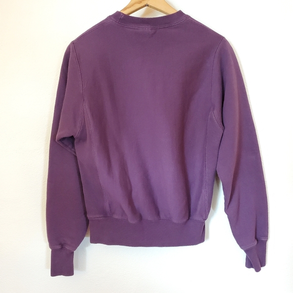 XS Purple Champion Reverse Weave Crew Sweatshirt - Picture 2 of 5
